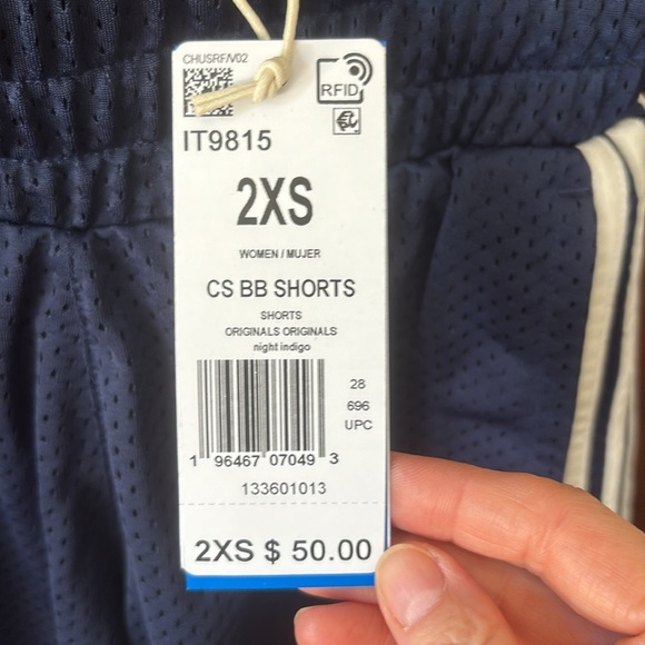 NWT Adidas mesh basketball shorts XXS - Picture 4 of 12